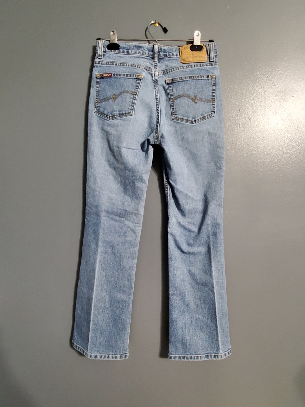 Vintage Jordache Lo Rise Light Wash Women's Flare Jeans Size 7 Petite - Picture 4 of 8